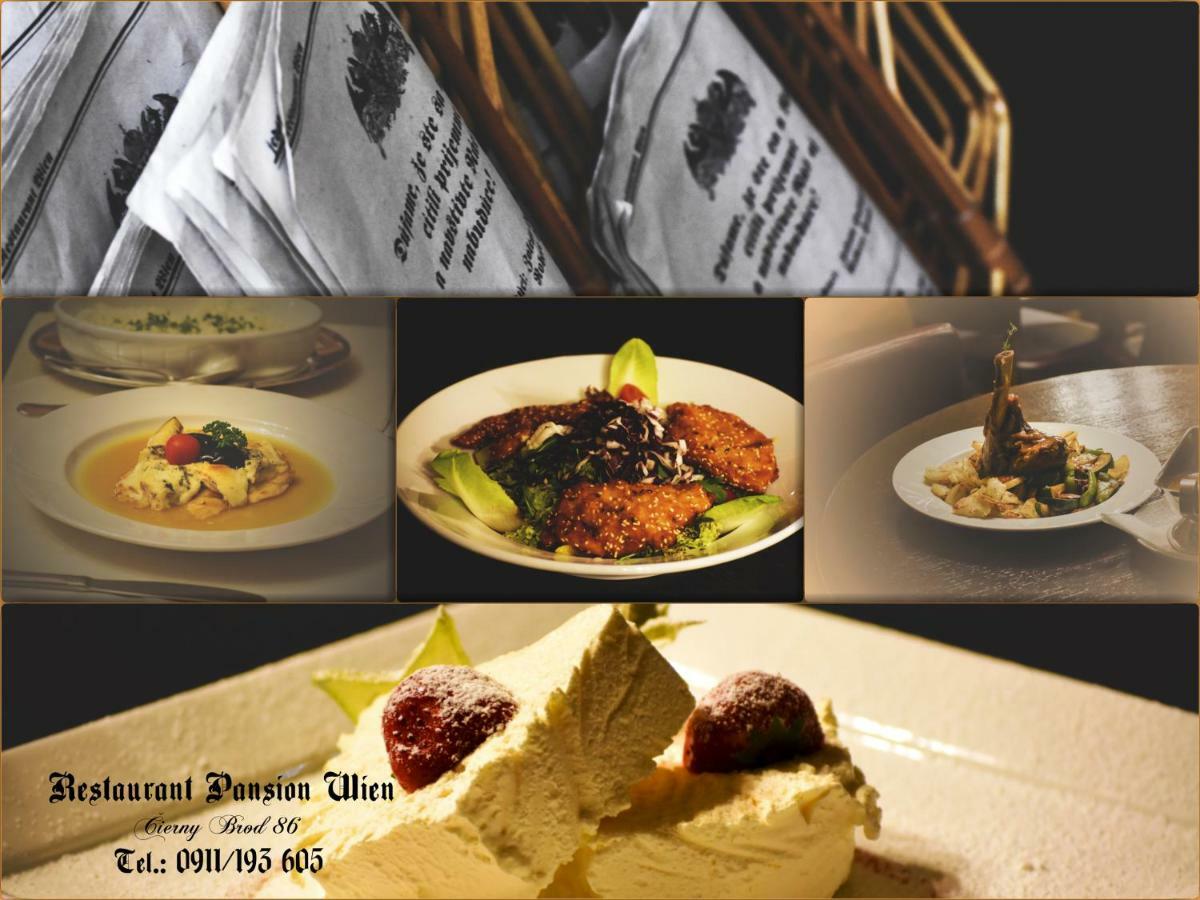 Restaurant Pansion Wien Cierny Brod Luaran gambar