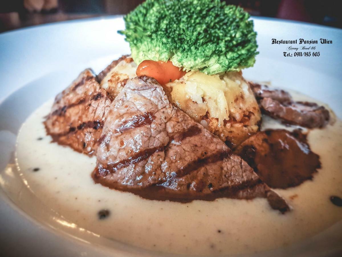 Restaurant Pansion Wien Cierny Brod Luaran gambar